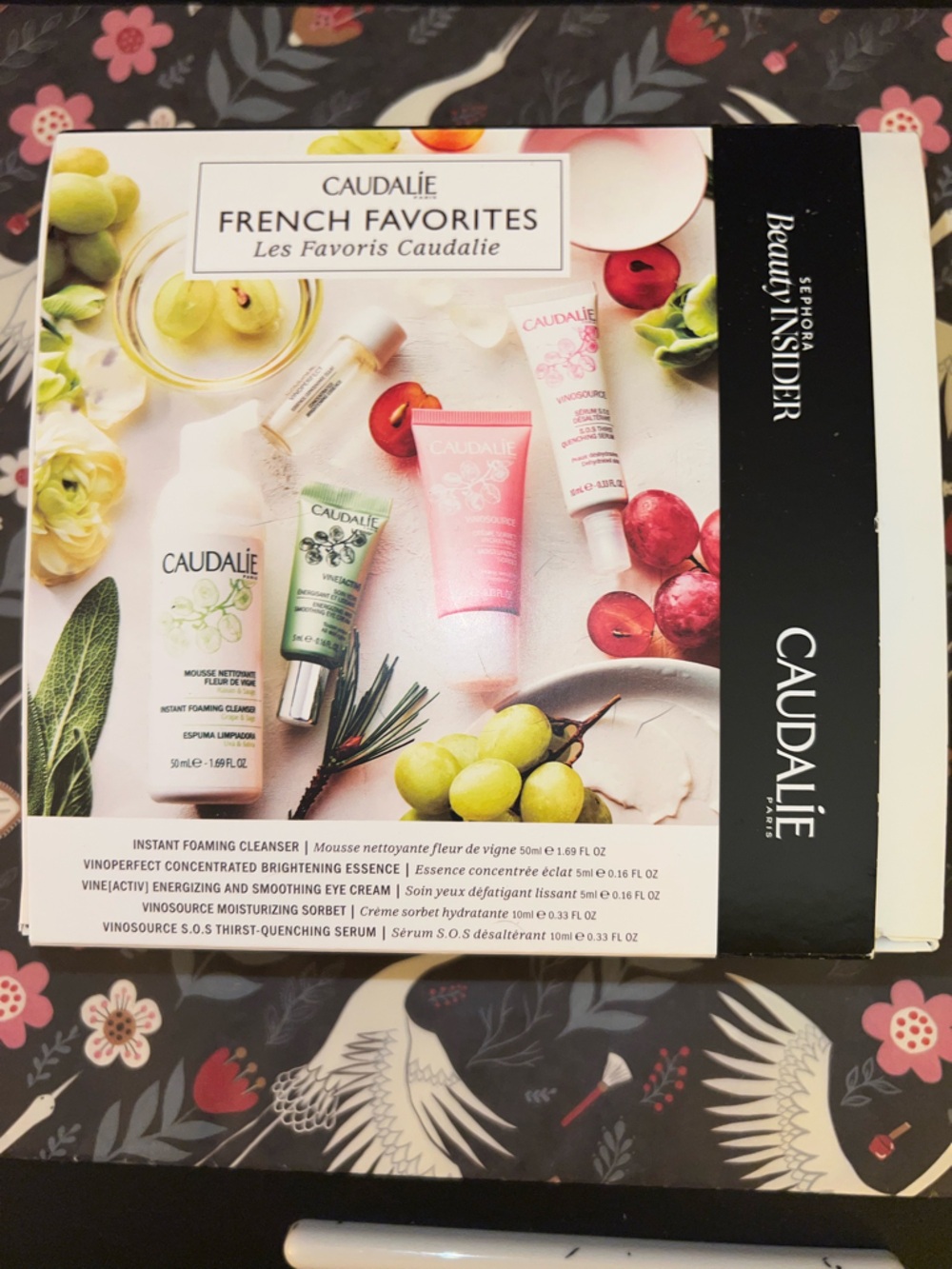 Sephora Beauty Insider Caudalie Skincare Gift Set Box -with extra samples